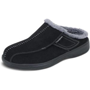 imageOrthofeet Mens Orthopedic Clog Slipper with Arch Support AshevilleBlack