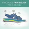 imageOrthofeet Womens Orthopedic Stretchable Maui SandalsBlue