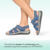 imageOrthofeet Womens Orthopedic Stretchable Maui SandalsBlue