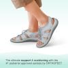 imageOrthofeet Womens Orthopedic Stretchable Maui SandalsGrey