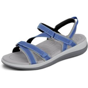 imageOrthofeet Womens Orthopedic WaterFriendly Lake SandalsBlue