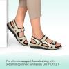 imageOrthofeet Womens Orthopedic Leather Adjustable Venice SandalsBone