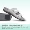 imageOrthofeet Womens Orthopedic Stretchable Slide Sahara SandalsBone