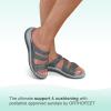 imageOrthofeet Womens Orthopedic Stretchable Slide Sahara SandalsGrey