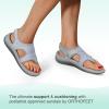 imageOrthofeet Womens Orthopedic Knit Lyra SandalsGrey