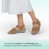 imageOrthofeet Womens Orthopedic Leather Holly SandalsCamel