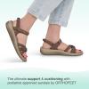 imageOrthofeet Womens Orthopedic Leather Hydra SandalsBrown