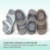 imageOrthofeet Womens Orthopedic Leather Malibu Adjustable SandalsBrown