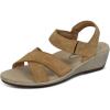imageOrthofeet Womens Orthopedic Leather Holly SandalsCamel