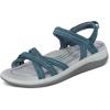imageOrthofeet Womens Orthopedic Leather Hydra SandalsBlue