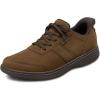 imageOrthofeet Mens Orthopedic Black Leather Pierre HandsFree Casual ShoeChocolate