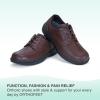 imageOrthofeet Gramercy Mens Dressy Oxford  Lace Shoes Brown  105 Wide