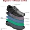 imageOrthofeet Mens Orthopedic Leather Broadway Casual ShoesBlack