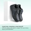 imageOrthofeet Mens Orthopedic Leather Broadway Casual ShoesBlack