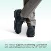 imageOrthofeet Mens Orthopedic Leather Leo Casual ShoesBlack