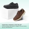 imageOrthofeet Mens Orthopedic Leather Moreno Dress ShoeBrown