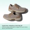 imageOrthofeet Mens Orthopedic Porto Canvas Casual ShoesBeige