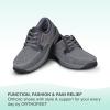 imageOrthofeet Mens Orthopedic Porto Canvas Casual ShoesGrey