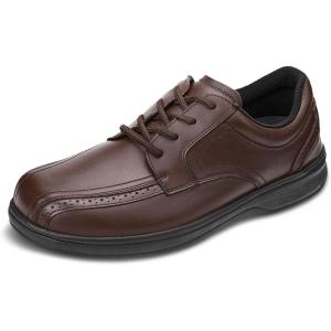 imageOrthofeet Gramercy Mens Dressy Oxford  Lace Shoes Brown  105 Wide