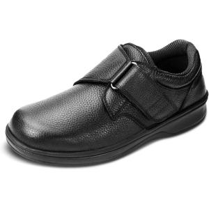 imageOrthofeet Mens Orthopedic Leather Broadway Casual ShoesBlack