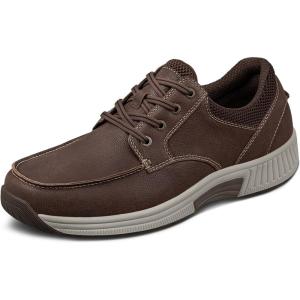 imageOrthofeet Mens Orthopedic Leather Leo Casual ShoesBrown