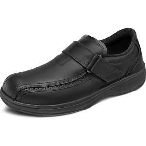imageOrthofeet Mens Orthopedic Leather Lincoln Center Dress ShoesBlack