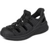 imageOrthofeet Mens Orthopedic Saturn HandsFree SlipOn SandalsBlack