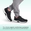 imageOrthofeet Mens Orthopedic Knit Lava SneakersBlack