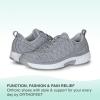 imageOrthofeet Mens Orthopedic Knit Lava SneakersGrey