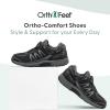 imageOrthofeet Mens Orthopedic Knit Sprint TieLess SneakersBlack
