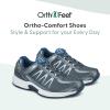 imageOrthofeet Mens Orthopedic Knit Sprint TieLess SneakersGrey