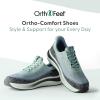 imageOrthofeet Womens Orthopedic HandsFree Nira SlipOn SneakersGreenBlue