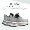 imageOrthofeet Womens Orthopedic HandsFree Nira SlipOn SneakersLight Grey