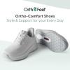 imageOrthofeet Womens Orthopedic HandsFree Nira SlipOn SneakersWhite