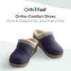 imageOrthofeet Womens Orthopedic Slippers for Plantar Fasciitis Relief ClaraNavy