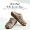 imageOrthofeet Womens Orthopedic Slippers for Plantar Fasciitis Relief ClaraOatmeal