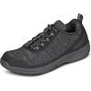 imageOrthofeet Mens Orthopedic Knit Lava No Tie SneakersNo Tie Black