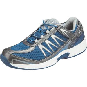 imageOrthofeet Mens Orthopedic Knit Sprint TieLess SneakersBlue