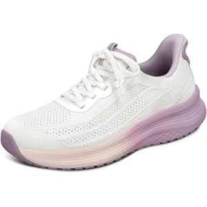 imageOrthofeet Womens Orthopedic HandsFree Nira SlipOn SneakersWhiteLavender