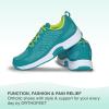 imageOrthofeet Womens Athletic Walking Shoes with Orthopedic Arch Support for Foot Pain Relief  Coral