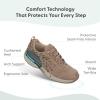 imageOrthofeet Womens Orthopedic Knit Coral SneakersBeige Leopard