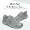 imageOrthofeet Womens Orthopedic Knit Coral SneakersGray Leopard