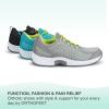 imageOrthofeet Womens Orthopedic Knit Coral SneakersGrey