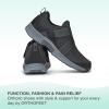 imageOrthofeet Womens Orthopedic Knit Elba SlipOn SneakersBlack