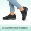 imageOrthofeet Womens Orthopedic Knit Elba SlipOn SneakersBlack