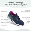 imageOrthofeet Womens Orthopedic Knit Kita HandsFree SneakersNavyOrchid