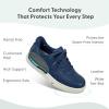 imageOrthofeet Womens Orthopedic Knit Wander HandsFree SneakersNavy