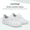 imageOrthofeet Womens Orthopedic Knit Wander HandsFree SneakersWhite