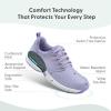 imageOrthofeet Womens Orthopedic Leather Talya Nurse ShoesLavender