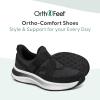 imageOrthofeet Womens Orthopedic Naya Slip On SneakersBlack